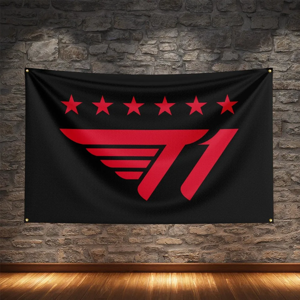 SKT T1 Esports Flag Poliéster Digital Printing LoL Gaming Banner