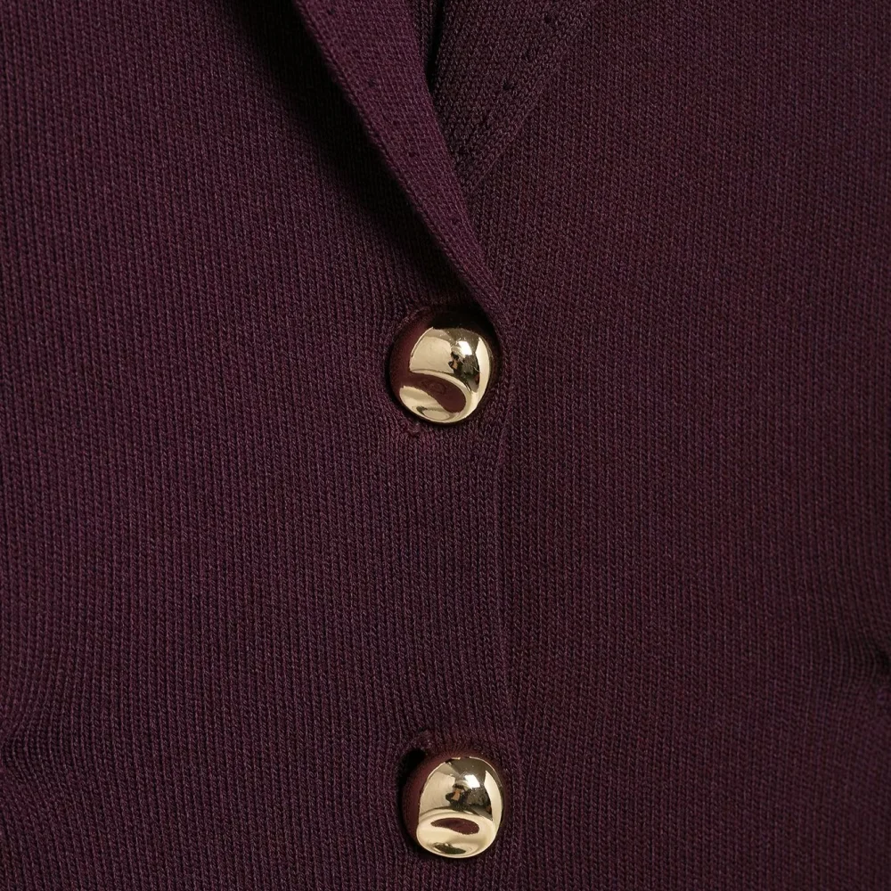 2025 BM&MD&ZA Women's Sleeveless Top with Lapel Collar Gold Buttons and Waist - cinching Detail for a Chic Look