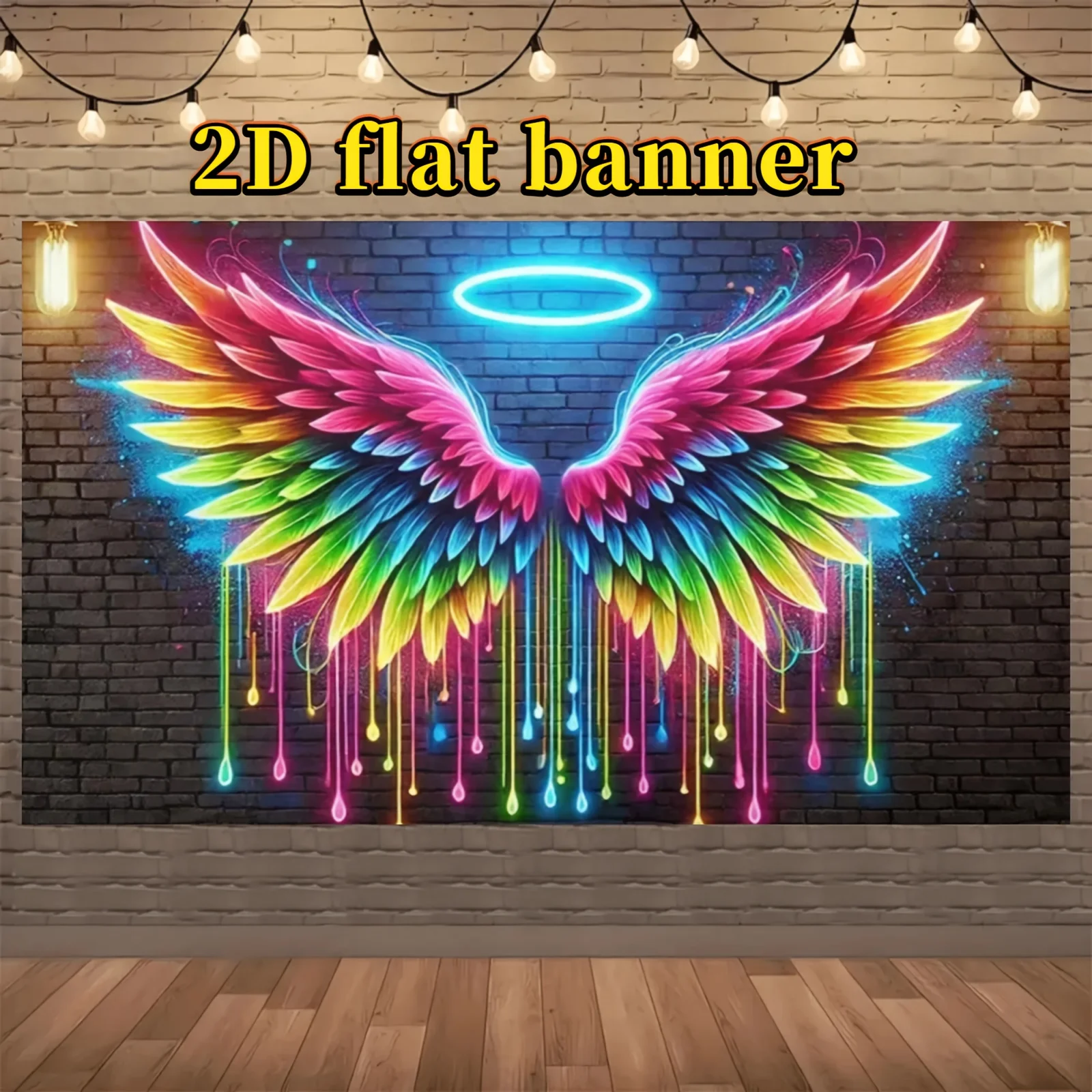 VIKAMA  Cool Angel Wings Tapestry Wall Hanging for Living Rooms, Games Rooms, Festive Parties and Wall Decor