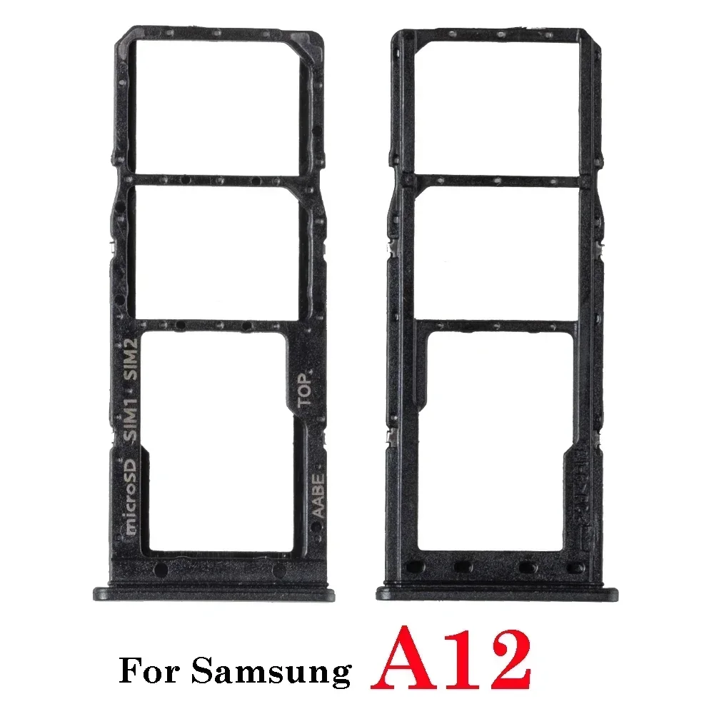 1Set  New Sim Card Drawer Adapter Reader Slot For Samsung Galaxy A12 A51 A71 Dual Micro SD SIM Card Tray Holder + Pin