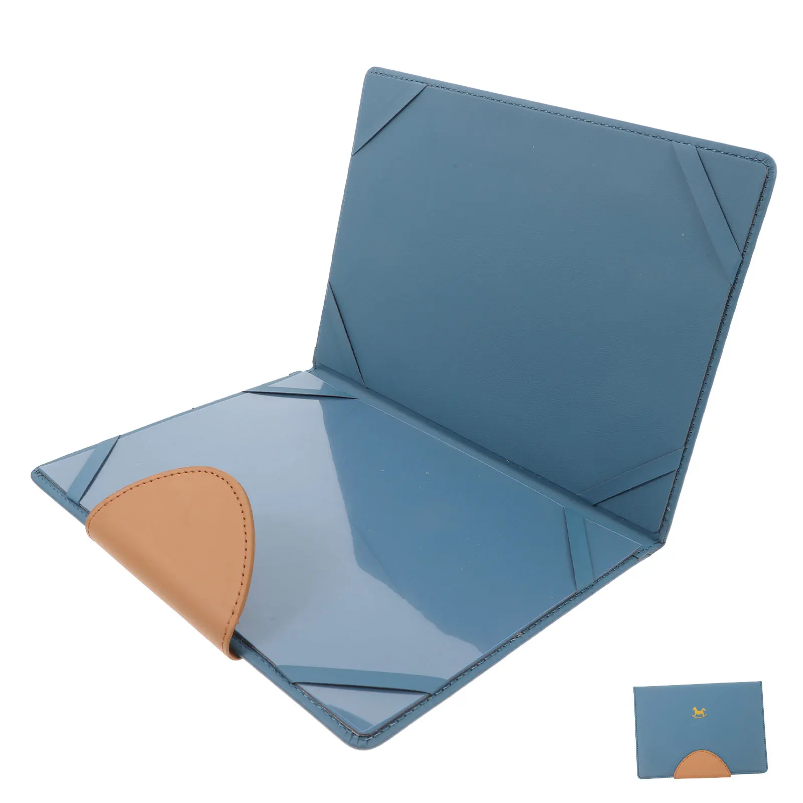 

PU Material Birth Certificate Holder Stylish Minimalist Design Anti-Scratch Protection Sleeve Birth Certificate Cover