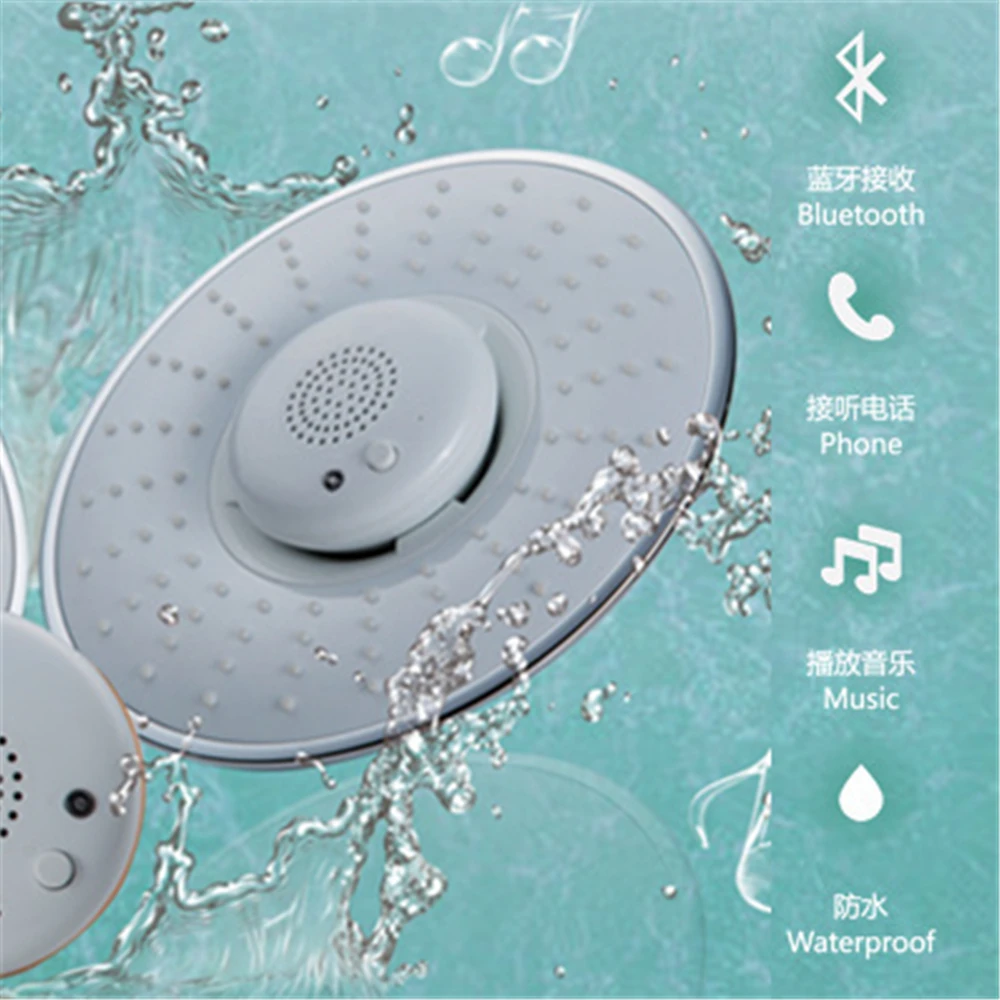 bico usb music shower para banheiro cabeca de chuveiro compativel com bluetooth alto falante sem fio impermeavel chamada de pulverizacao destacavel 01