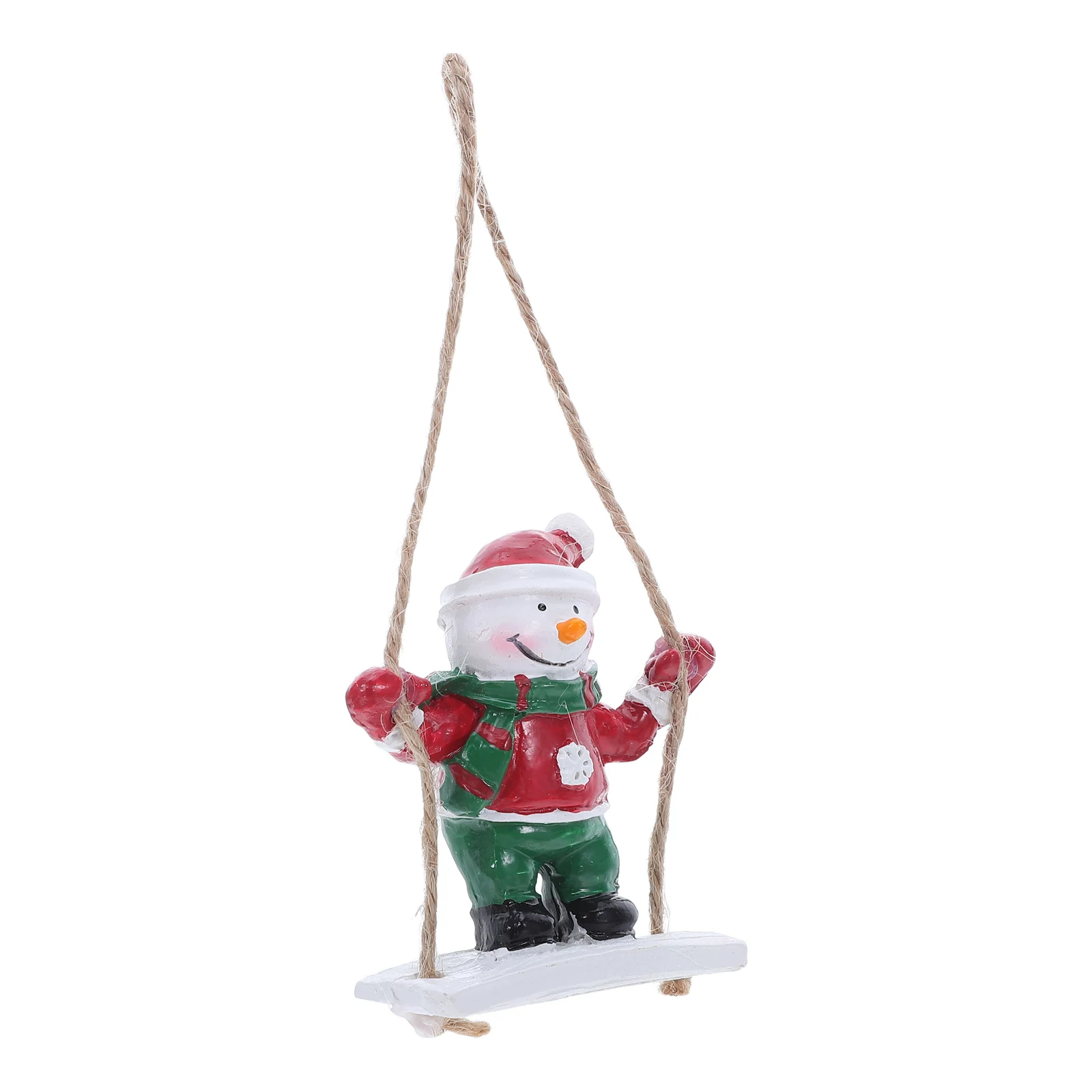 

Mini Resin Snowman Tree Ornament Swing Hanging Christmas Holiday Decoration Xmas Party Decor Tree Ornament DIY Christmas Decor