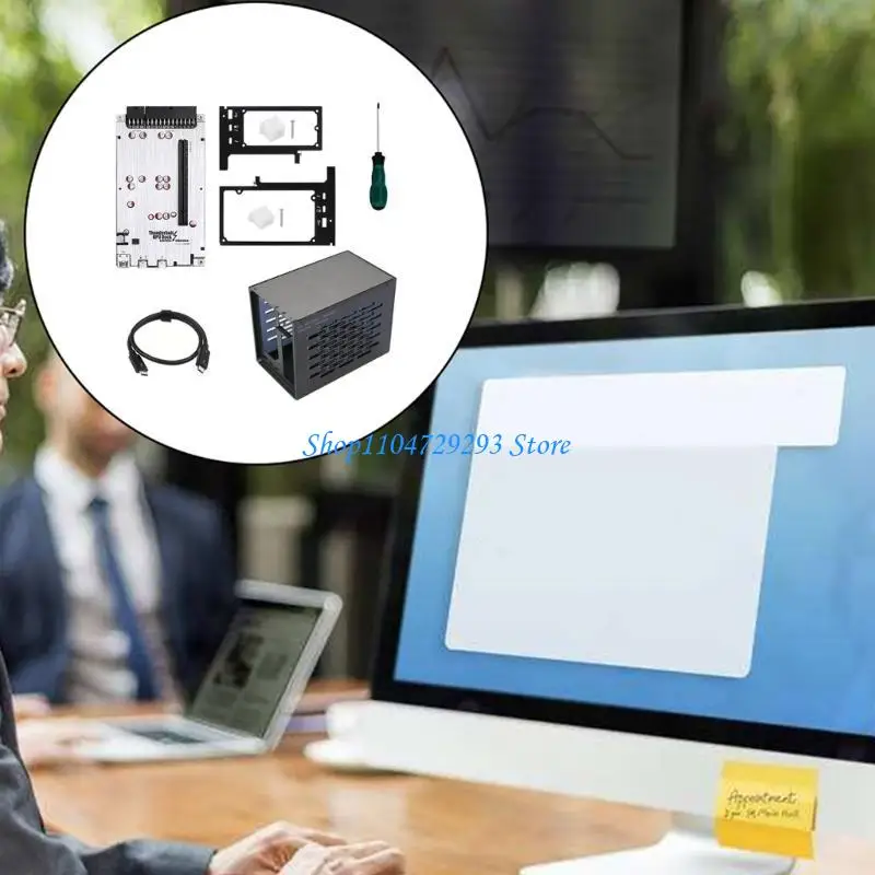 

Y2GD TH3P4G3 PD85W Case ThunderboltCompatible GPU Dock & andATX Power Supplies with Brackets