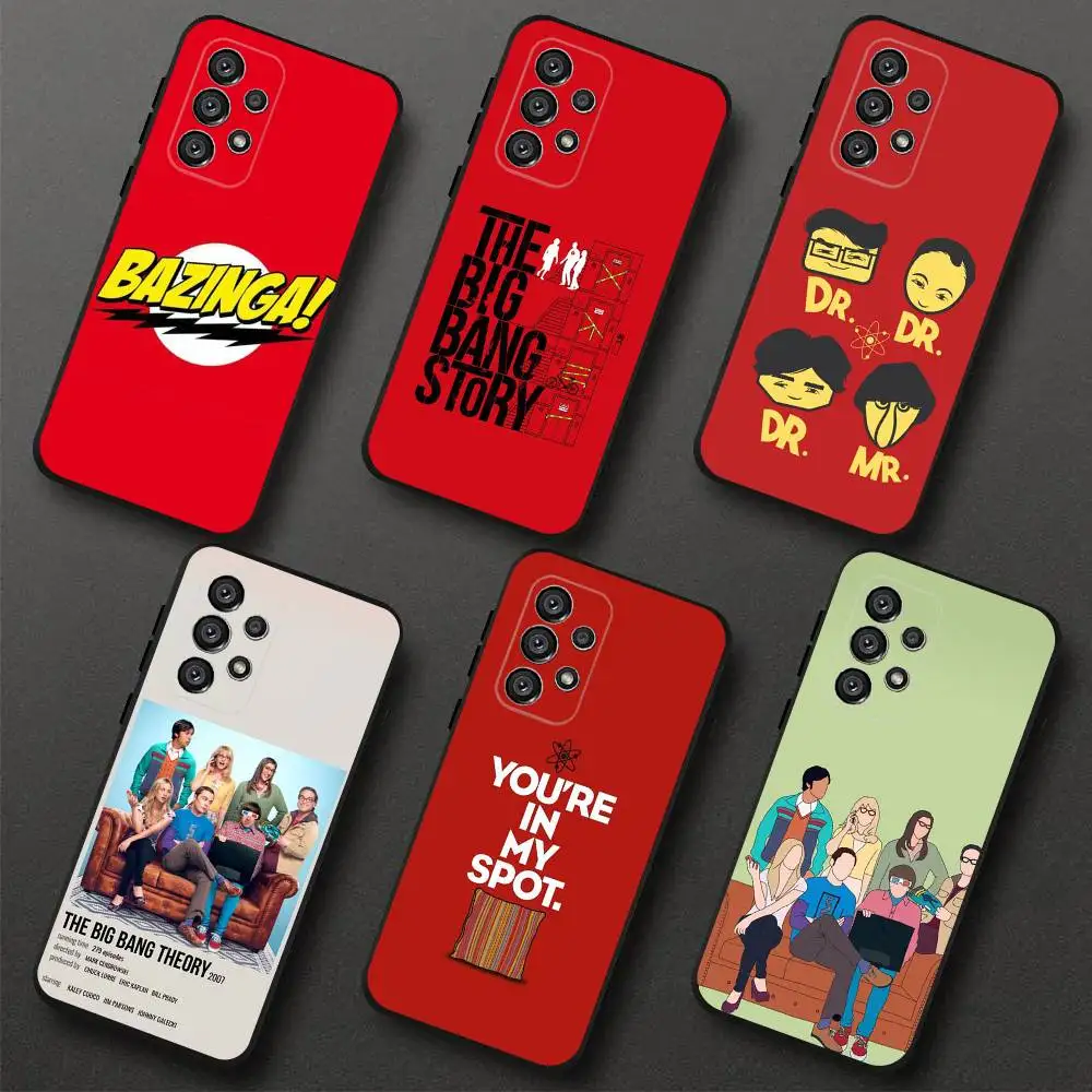 

T-TBBT The Big Bang Theory Phone Case For Samsung S 25,24,23,22,30,21,10,9,Ultra,Plus,Lite,FE,4,5G Black Soft Case