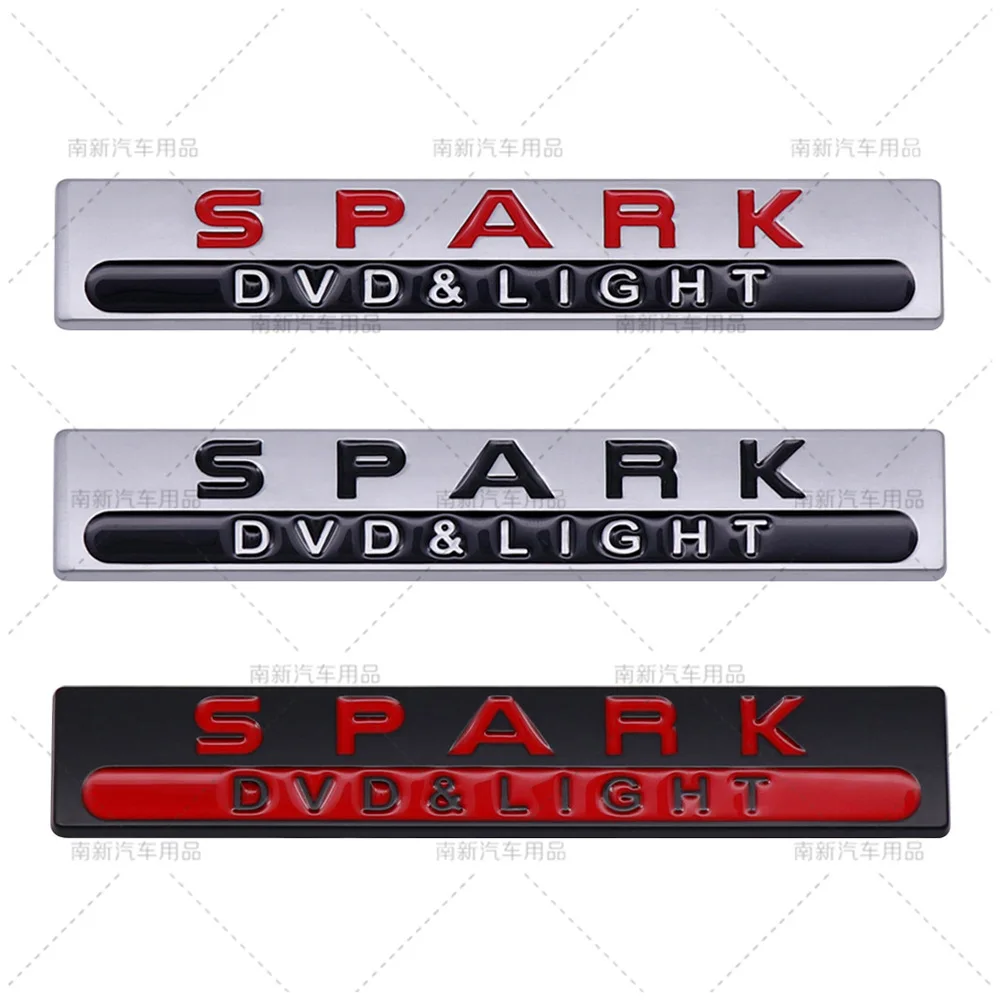 Auto SPARK DVD&LIGHT Labeling  Metal Sticker  Cross-border Labeling car sticker emblem