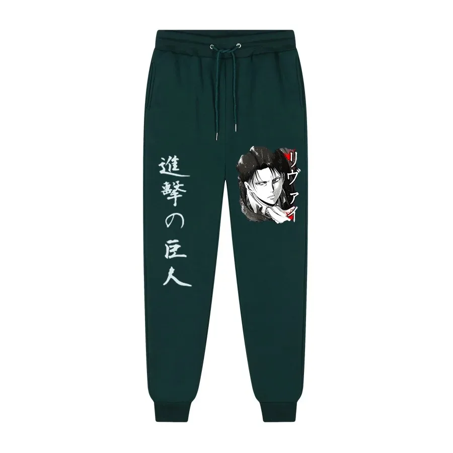 Anime Attack on Titan Fashion Printed Harajuku Men\'s Comfortable Fleece Trousers Jogging Men\'s Casual Sports Pants S-3XL S-3XL