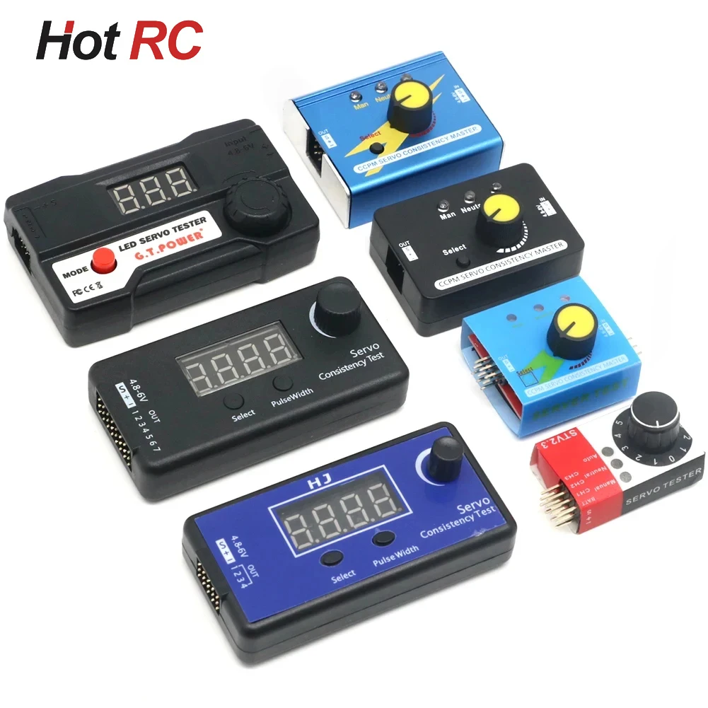 1pcs Digital Servo Tester/ESC Consistency Tester Steering Gear Measurement for FPV RC Helicopter Airplane Car Servo Tester Tool