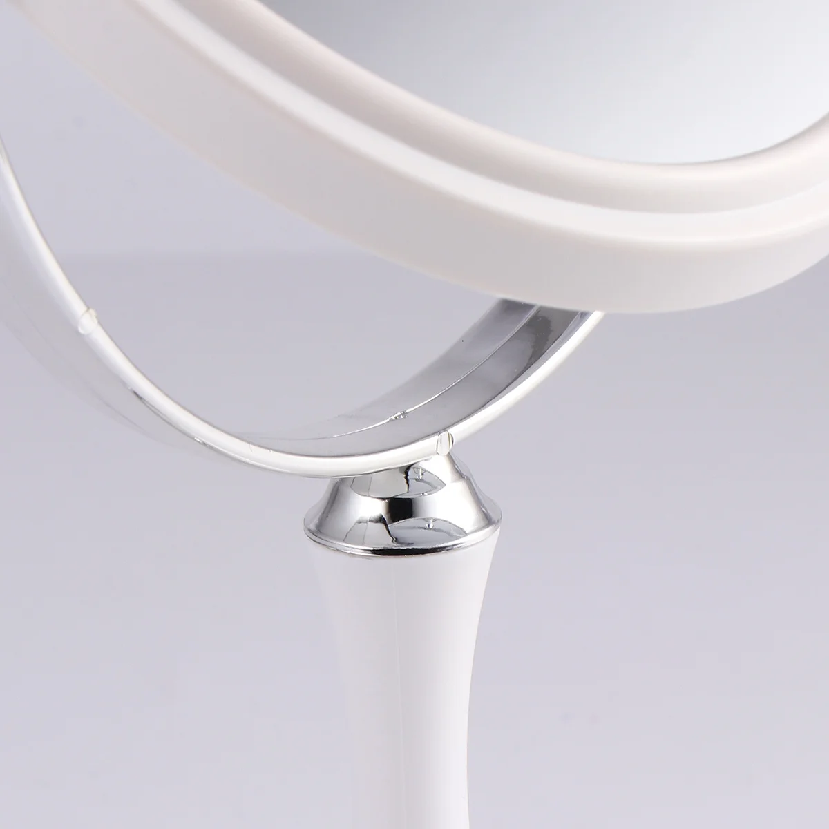 

White 6 Inches Double-Sided Tabletop Makeup Mirror Portable Desktop Mirror for Women Professional Use