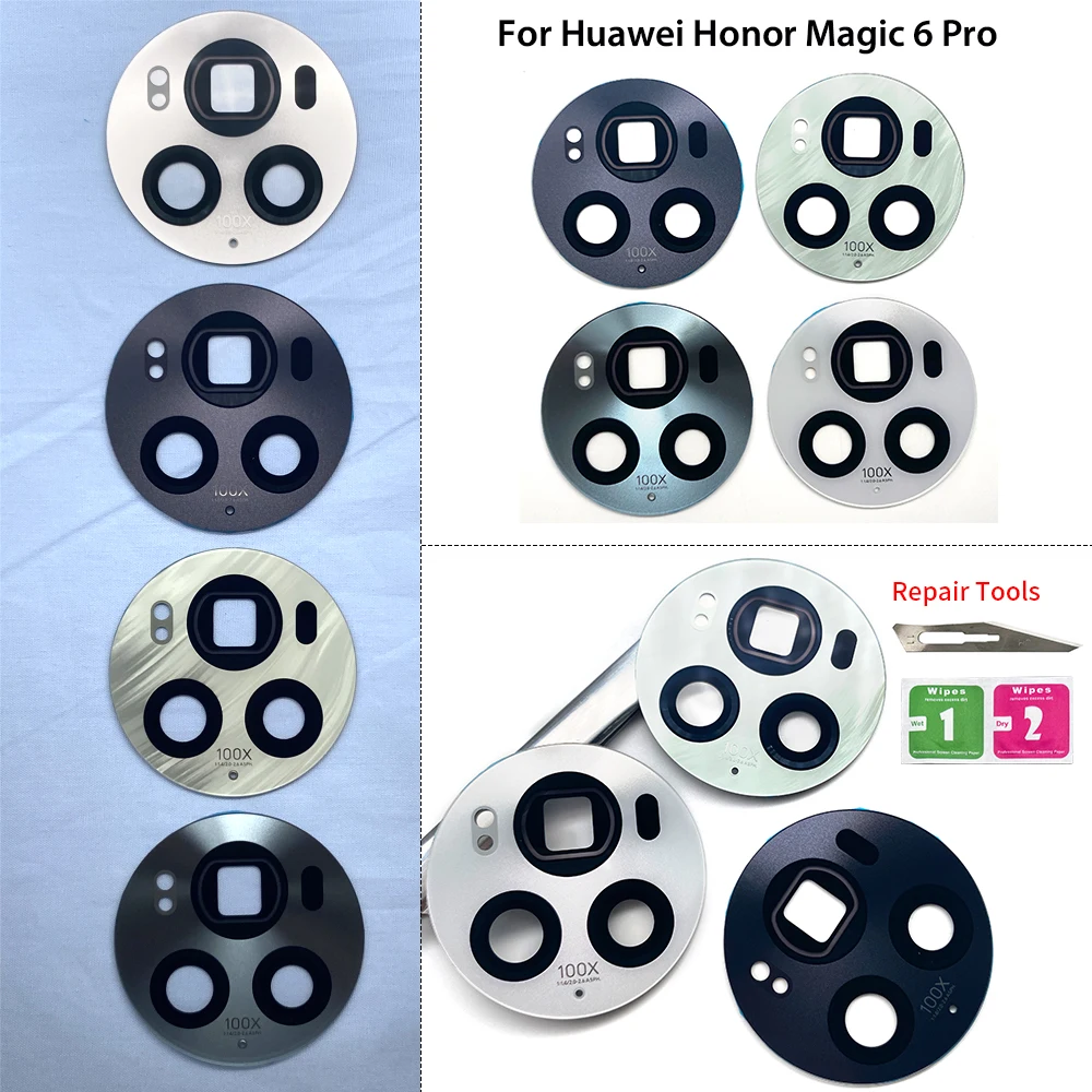 

20 шт./лот, отличный стеклянный объектив для камеры, стеклянный объектив для задней камеры для Huawei Honor Magic 4 Lite 5G 5 Lite 5 Pro 6 Pro Lite