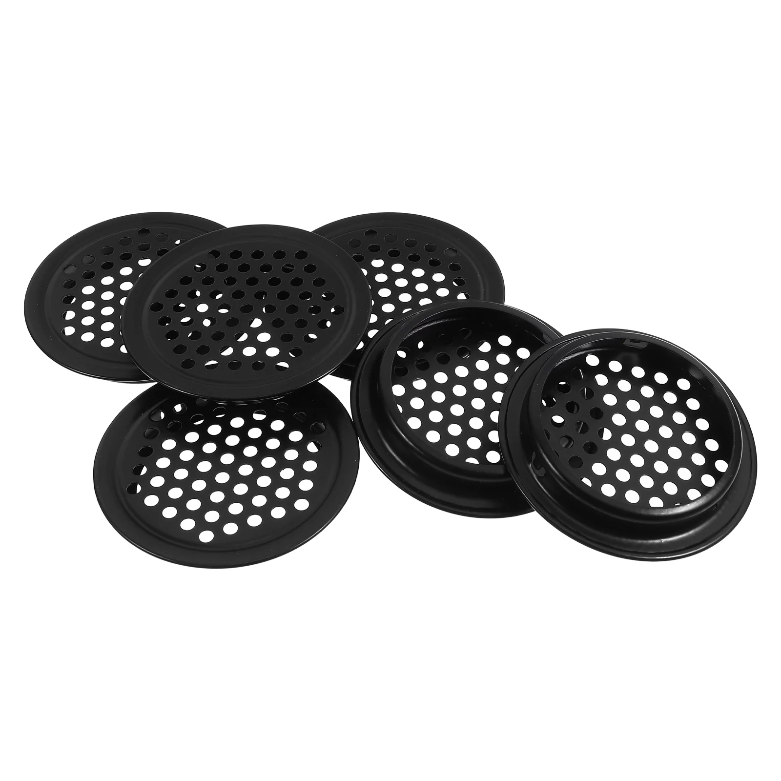 6pcs Wardrobe Air Vent Hole Plugs Ventilation Cover Shoe Cabinet Furniture Air Vent Cabinet Ventilation Covers Round Vent