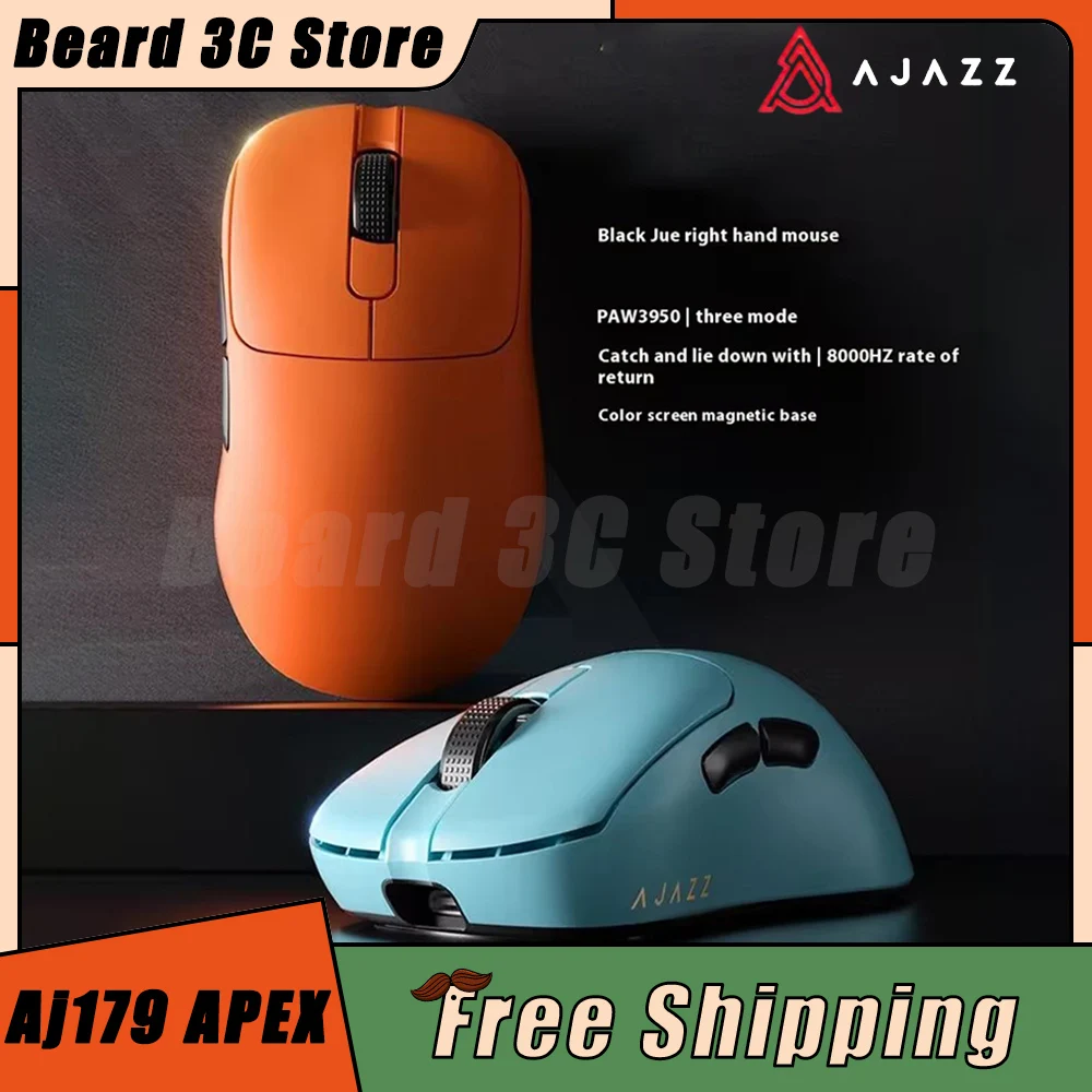 

Ajazz Aj179 APEX Mouse Aj179 Pro Three Mode Bluetooth Wireless Mouse Lightweight Gamer Mouse With Charging Dock Game Mouse Gift