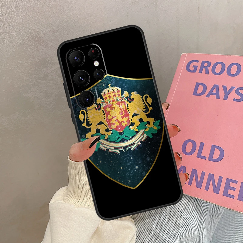 بلغاريا العلم جواز السفر حقيبة لهاتف سامسونج غالاكسي S21 S22 S23 S24 S25 الترا S9 S10 S25 زائد S20 FE S25 FE غطاء كوكه