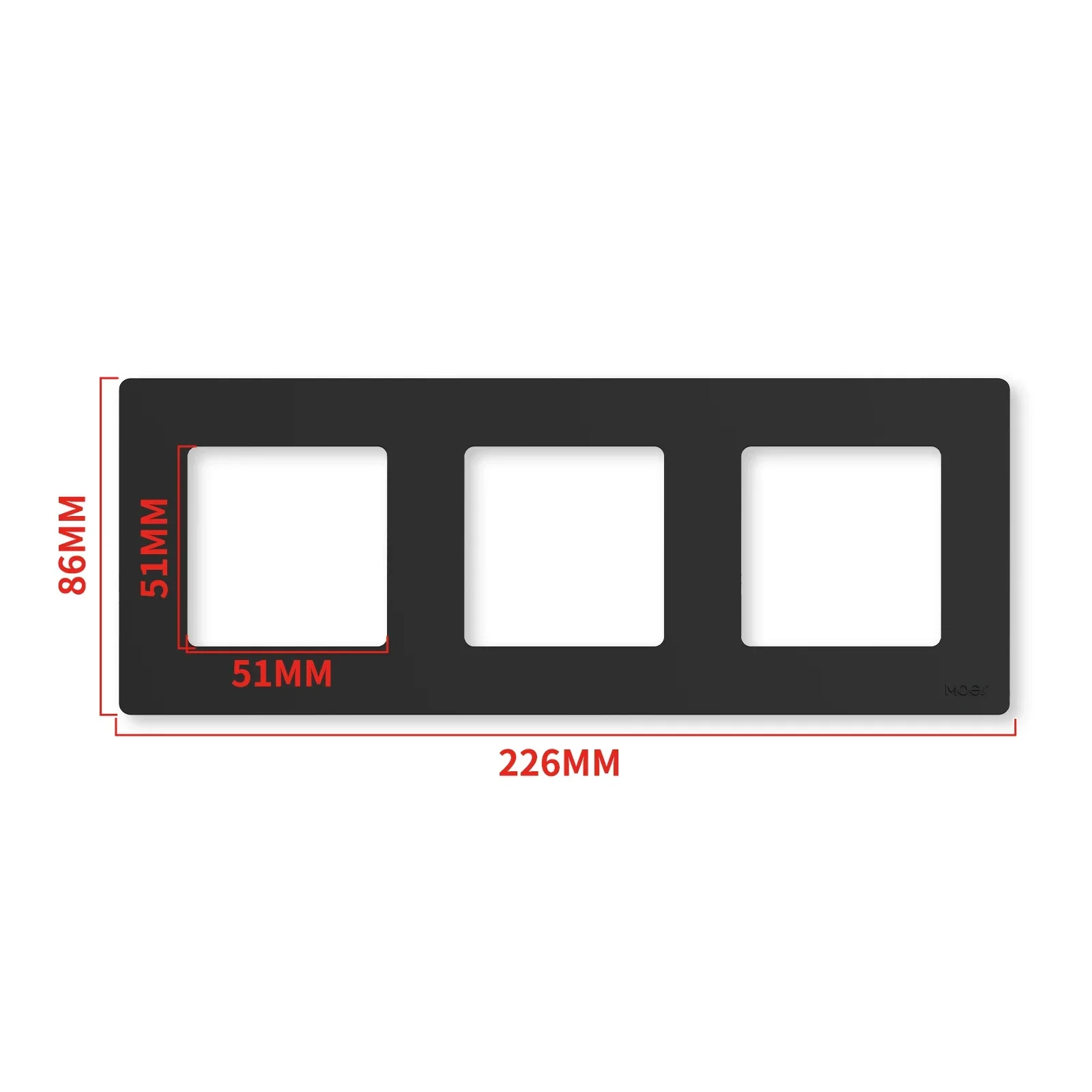 Variant: 3 Gang Grey Panel