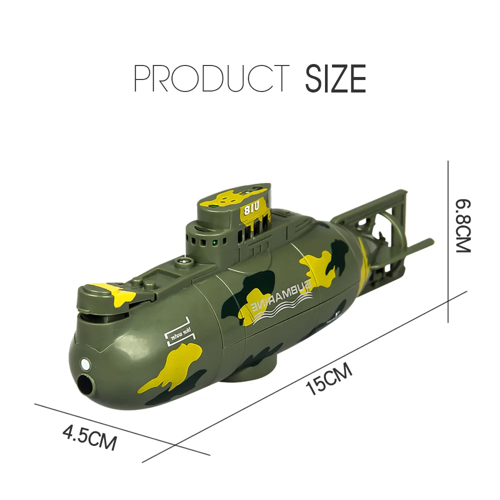 Simulation 2,4G Radio Fernbedienung 6CH Mini Submarine Unterwasser Hover Kreative Wiederaufladbare Militär Schiff Modell Kinder Spielzeug Geschenk