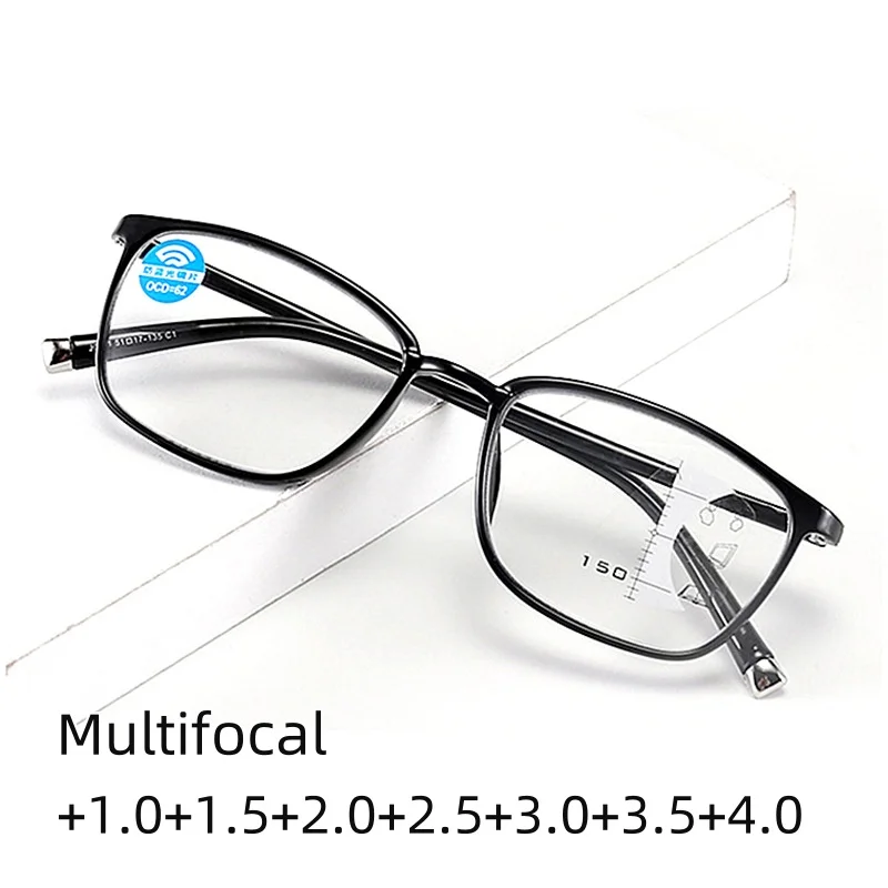 

TR90 Presbyopia Glasses for Men Anti Blue Light Intelligent Presbyopia Glasses for Women Multifocus Far and Near Dual-purpose