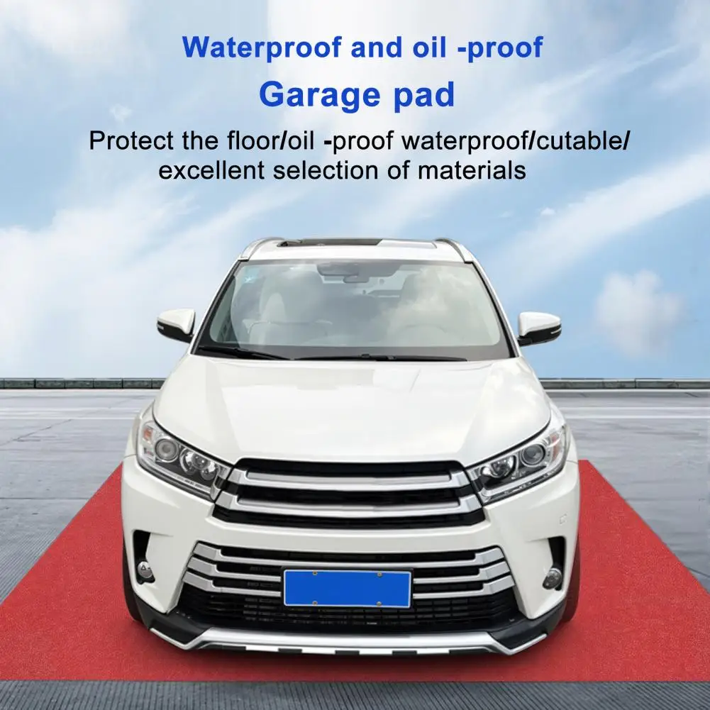 Rectangle Garage Floor Mat for Under Car,Non Slip and Waterproof Backing Extra Large Garage Mat, 17ftx 7.4ft/2.23mx5.2m