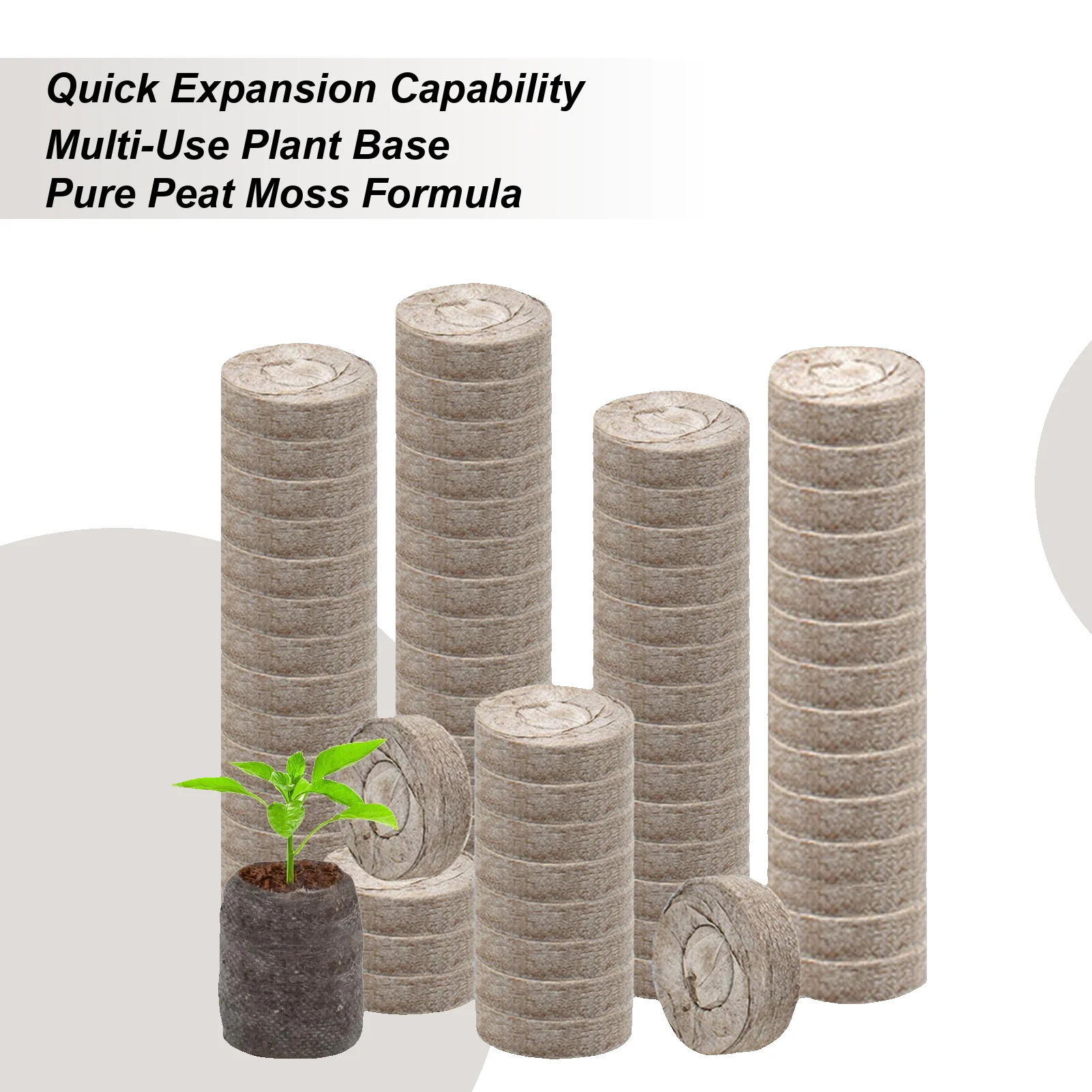 100Pcs 30Mm Peat Ba…