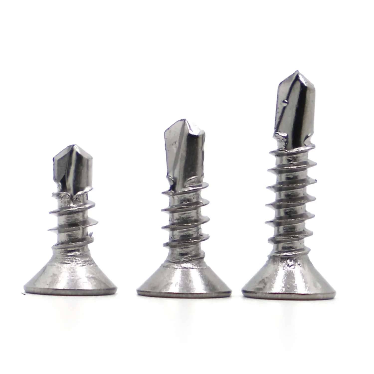 M3.5 M4.2 M4.8 M5.5 M6.3 410 Stainless Steel Flat Head Phillips Self Drilling Screw Self Tapping Screw