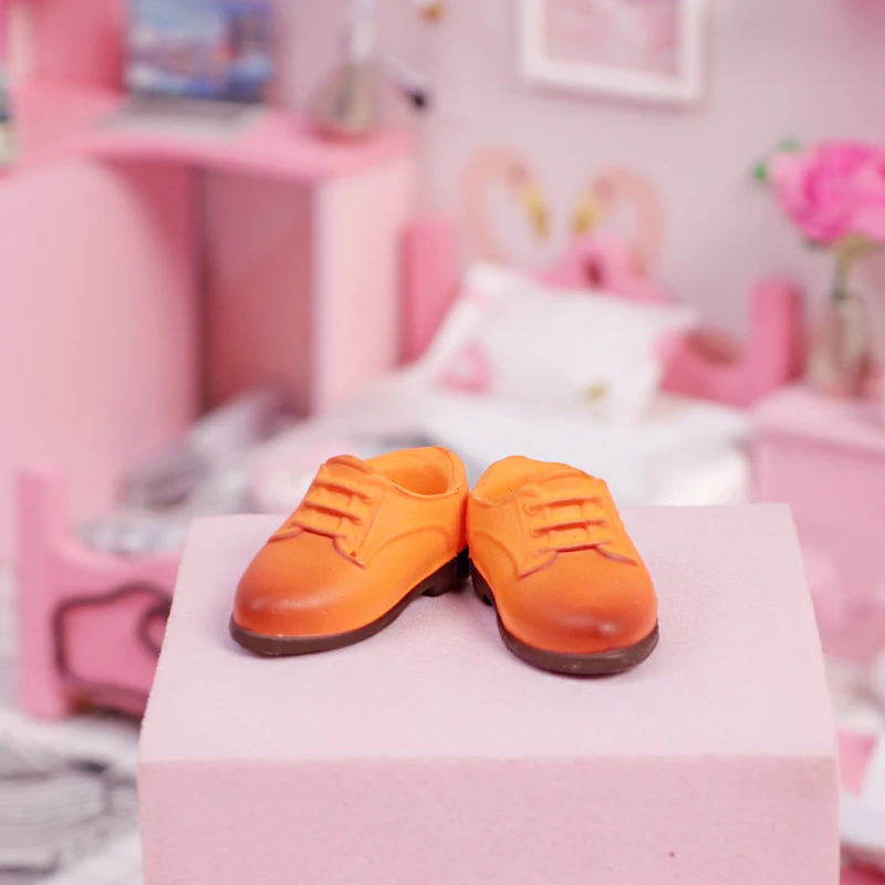 Ob11 British Retro Round Toe Shoes PVC Material Doll Accessories Cute For Penny, Ymy, Obitsu 11,Molly, Gsc,1/12 Bjd Doll