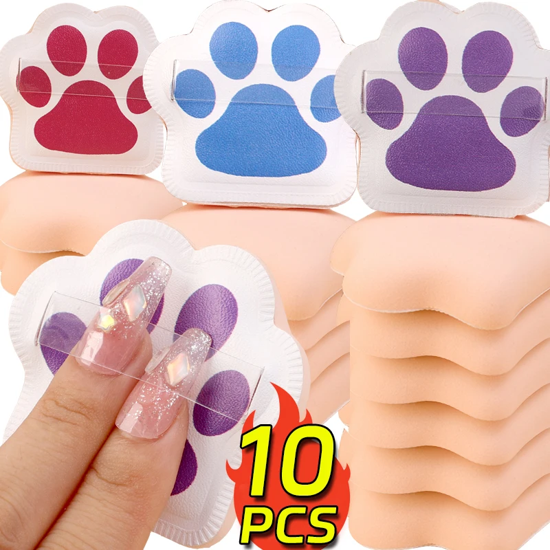 Portable Cat Claw Soft Powder Puff 5/10PCS Foundation Cream Cushion Puff Makeup Sponge Air Cushion Beauty Cosmetics Puff Tools