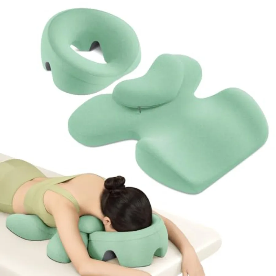 

Ледяная массажная подушка — подушка для сна с поддержкой груди и лица подходит для спа-массажа и сна. Лице вниз для хирургии глаз Aft