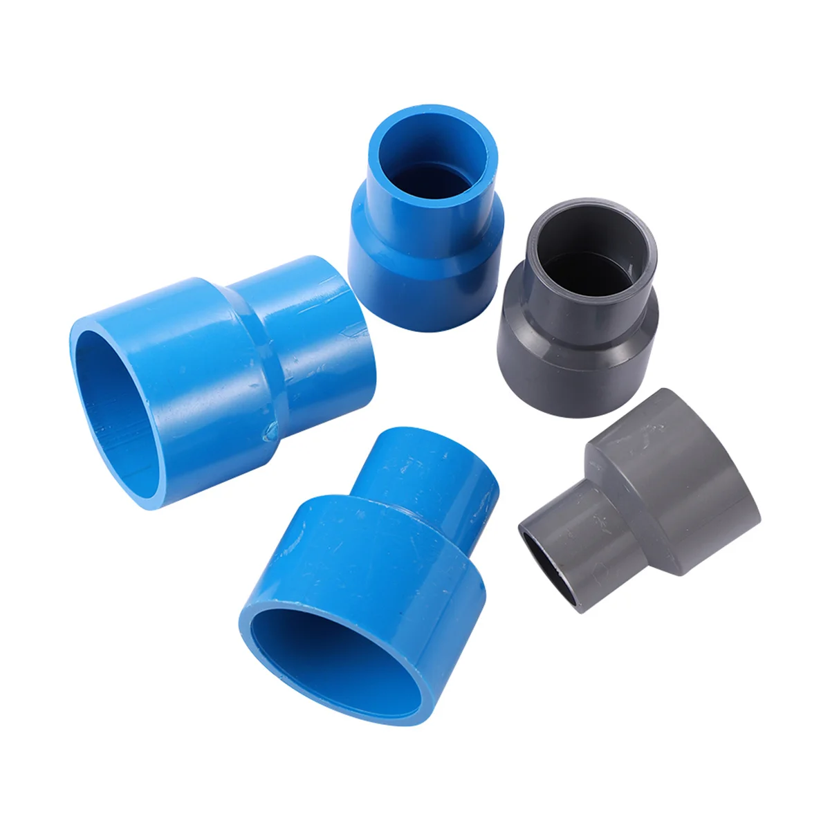 PVC Straight Reducing Connector 20/25/32/40mm Garden Irrigation Water Pipe Joint Water Tube Repairing Adapter DIY Shelf Fittings