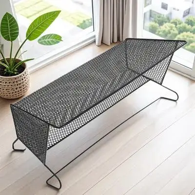 

Large Capacity Bedside Hanging Storage Basket For Dormitory Use Metal Organizer Bunk Bed Sundries Holder Loft Bed Accessories