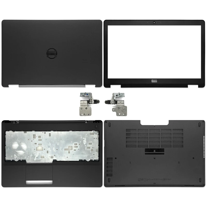 

LCD back cover for dell latitude e5570 m3510, front frame, hinges, hinge cover, palm rest, bottom case, no-touch middle frame