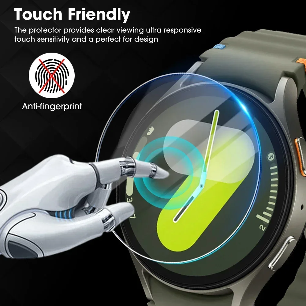 Displayschutzfolien für Samsung Galaxy Watch 8, 7, 6, 5, 4, 46 mm, 40 mm, 44 mm, 47 mm, klassisches gehärtetes Glas für Galaxy Watch 7 8 Ultra Cover – Detail 5