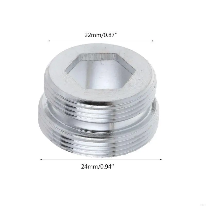 A0KE 2Pcs Faucet Adapter Garden Hose Fittings M22 Inner M24 Outer Thread Tap Transfer