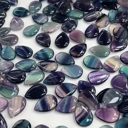 Fashion natural fluorite stone 25X18MM Water drop beads for jewelry making Pendant Earrings charms Free shipping wholesale 10Pcs