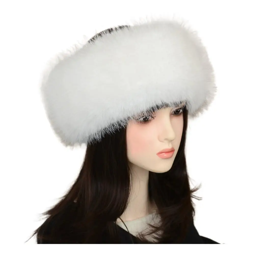 Volledige bescherming complementeert elke winteroutfit Effen kleur pluche hoofdband Premium namaakbont pluche textuur Rekbare elastische band