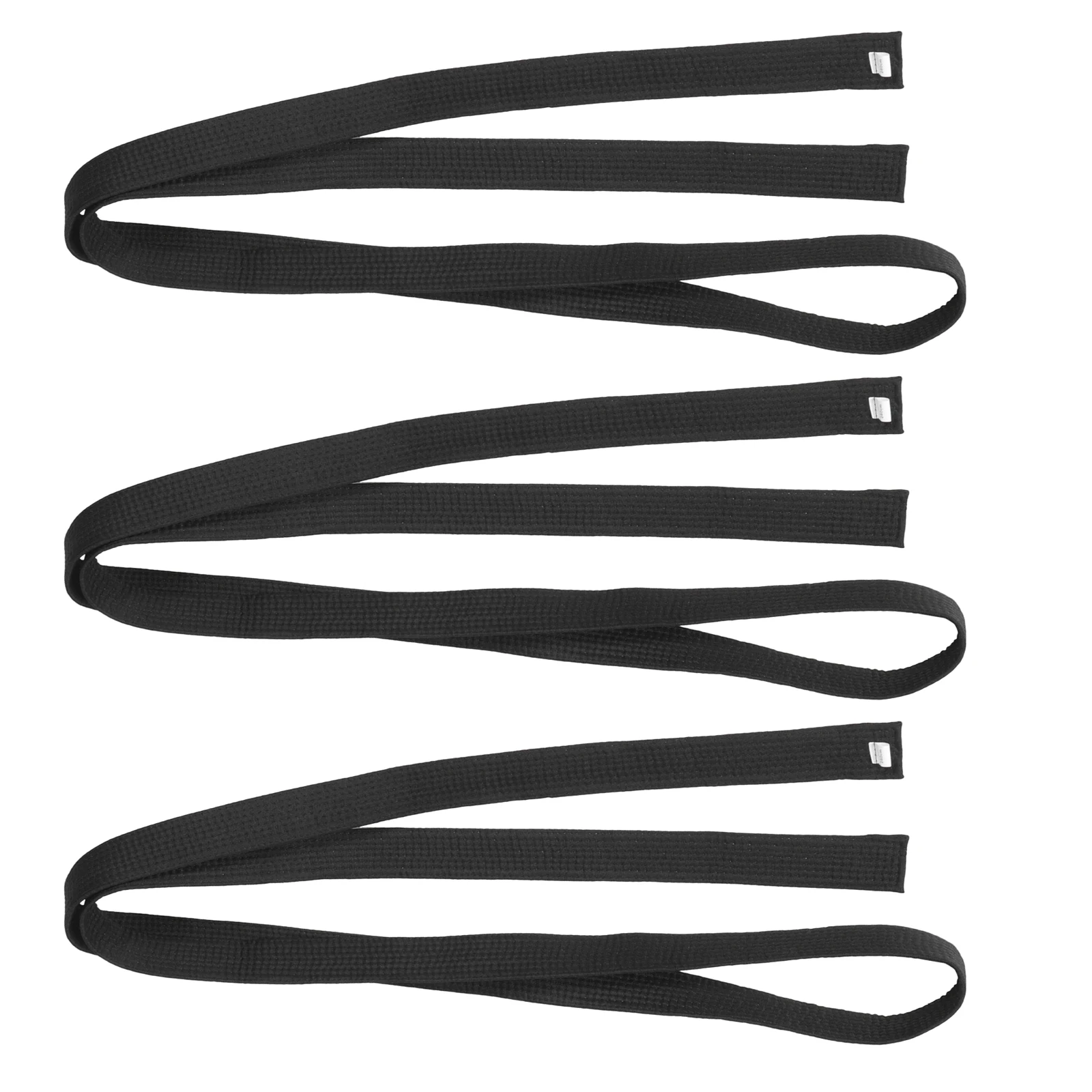 3-個の武道ベルト-テコンドー空手柔道綿製長持ちトレーニングウエストバンド子供大人用ユニセックス武道