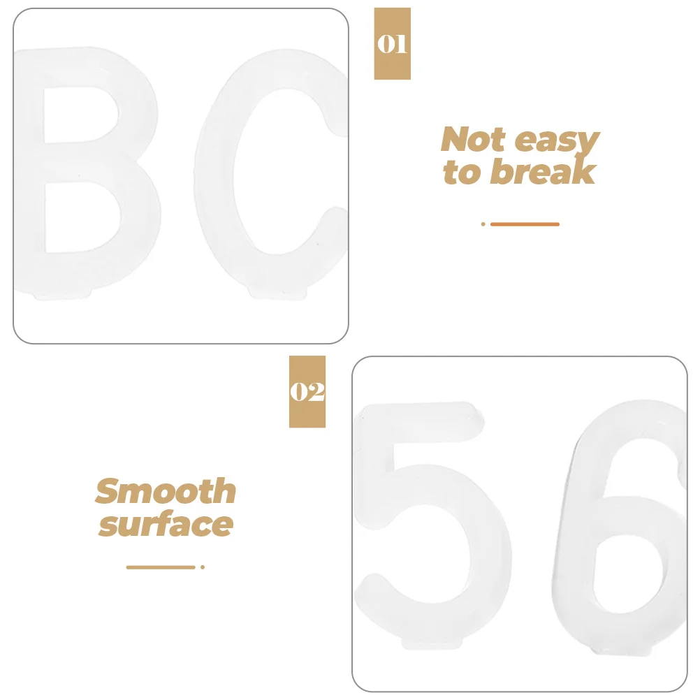 

2 Sets Letter Board Accessories Bulletin Letters for Felt Alphabet Letterboard Signs Storage Box