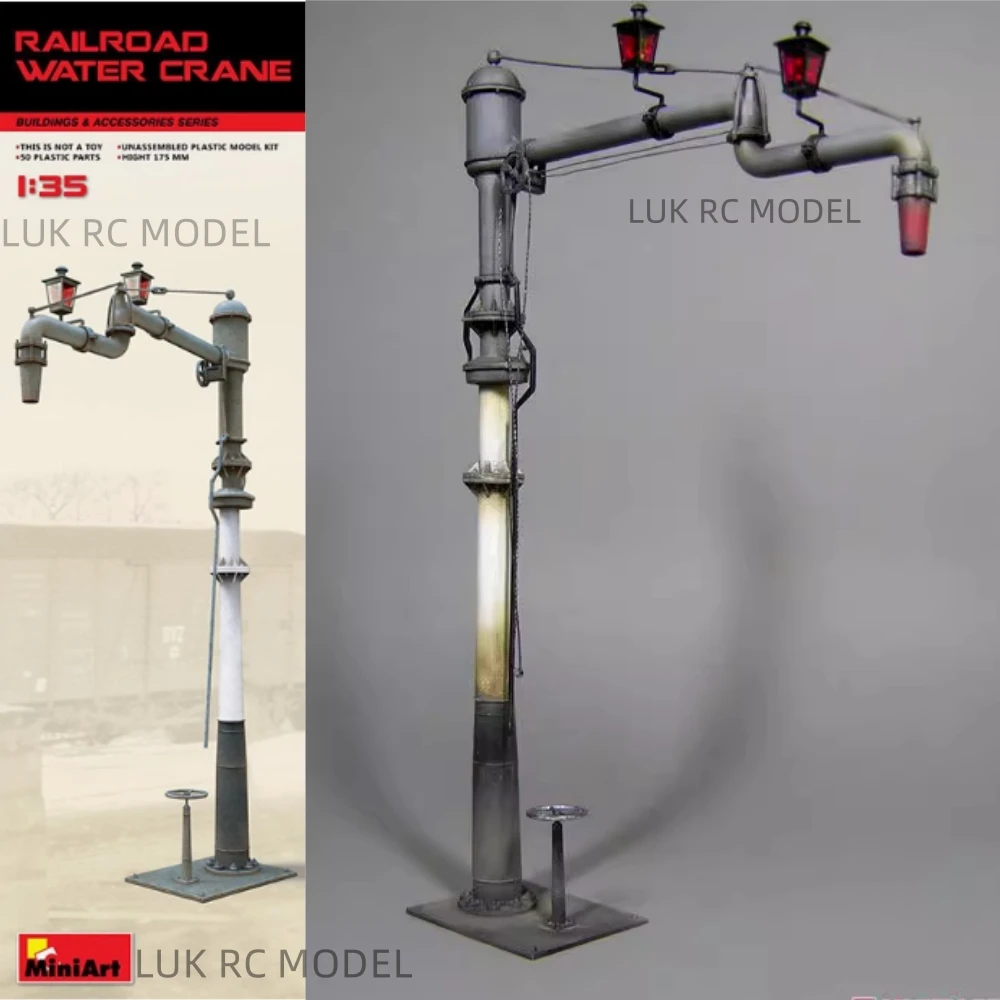 Miniart Scene Railway Crane Assembly Model 35567 Miniature Scene Static Model
