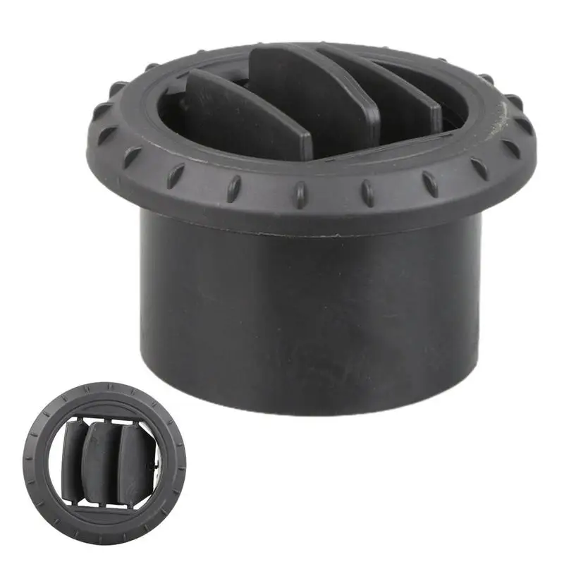 Round Air Vent Deflector 60mm 75mm Parking Heater Louver Rotatable Outlet Black Air Vent Deflector For Diesel Heater Accessories