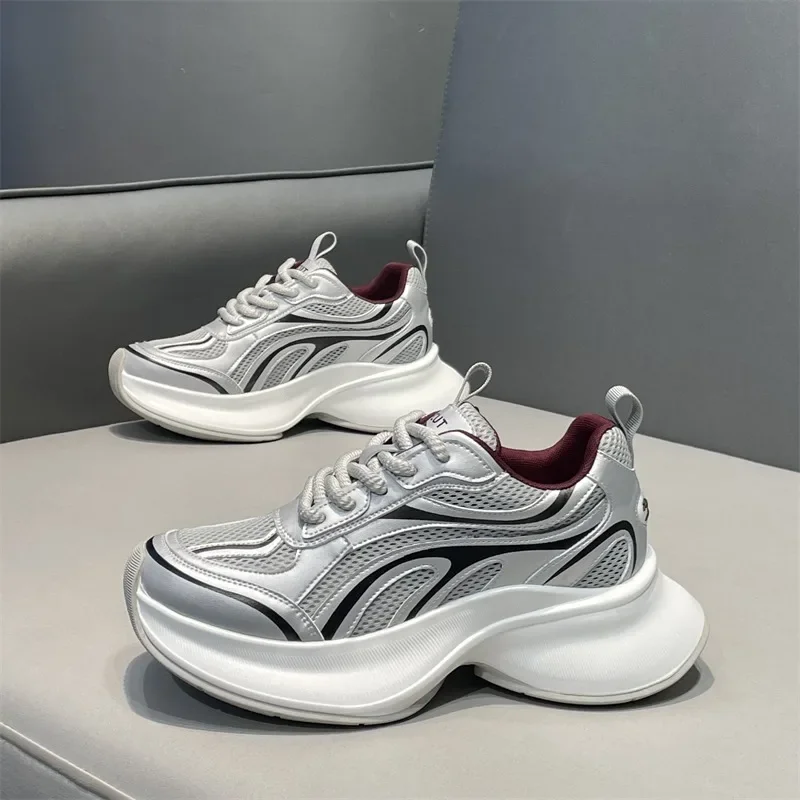 

GIOIO Men's casual sports shoes, summer mesh breathable thick-soled dad sports casual men's shoes, running shoes