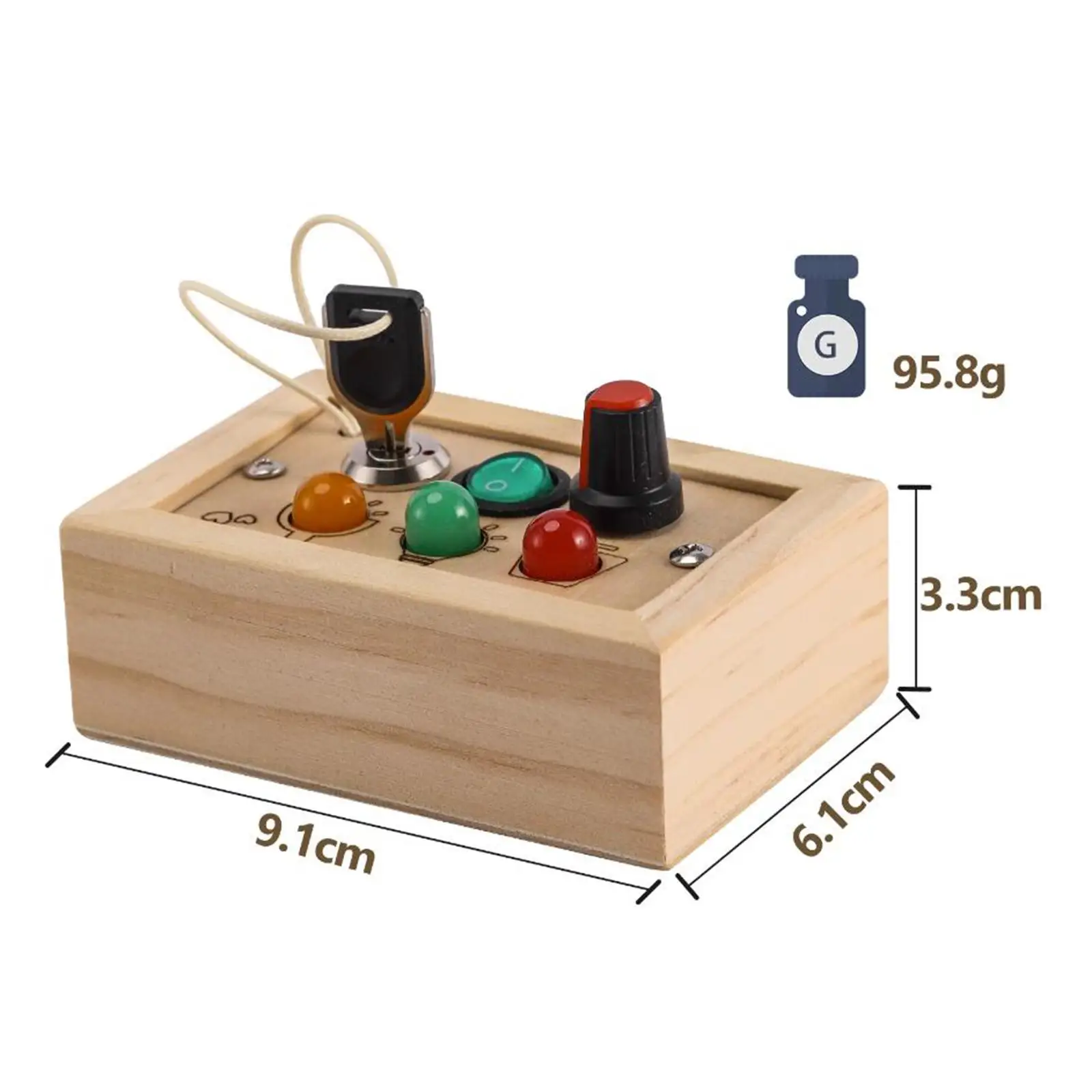 Planche Montessori avec Joli Lumineux, Jouet de Voyage Présв