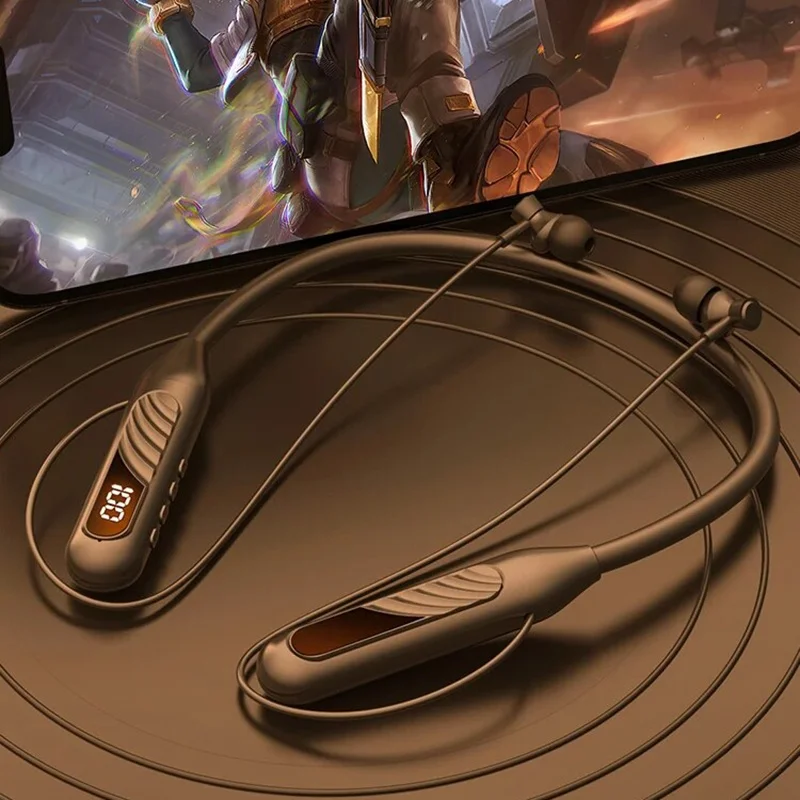 

Wireless Bluetooth Earphones Sport Headphones LED Digital Display Noise Cancelling Headset HiFi Music Earbuds For iPhone Samsung