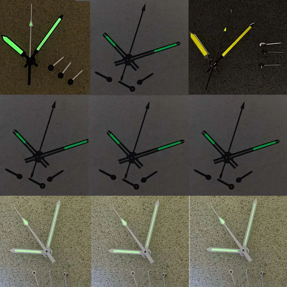 Replacement Watch Hands for VK63 Quartz Movement Modified Part Luminous Watch Pointers Accessories