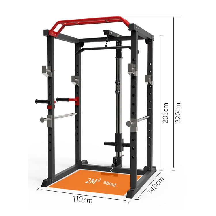 Estante comercial del sentadillas del equipo del gimnasio de la aptitud, estante del poder, jaula CN del estante del poder