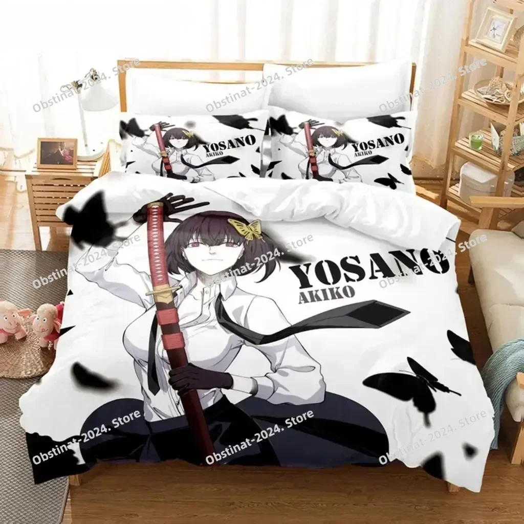 

Top Anime Dazai Bungo Stray Dogs Bedding Set Boys Girls Twin Queen Size Duvet Cover Pillowcase Bed For Kids Adult Home Bedroom