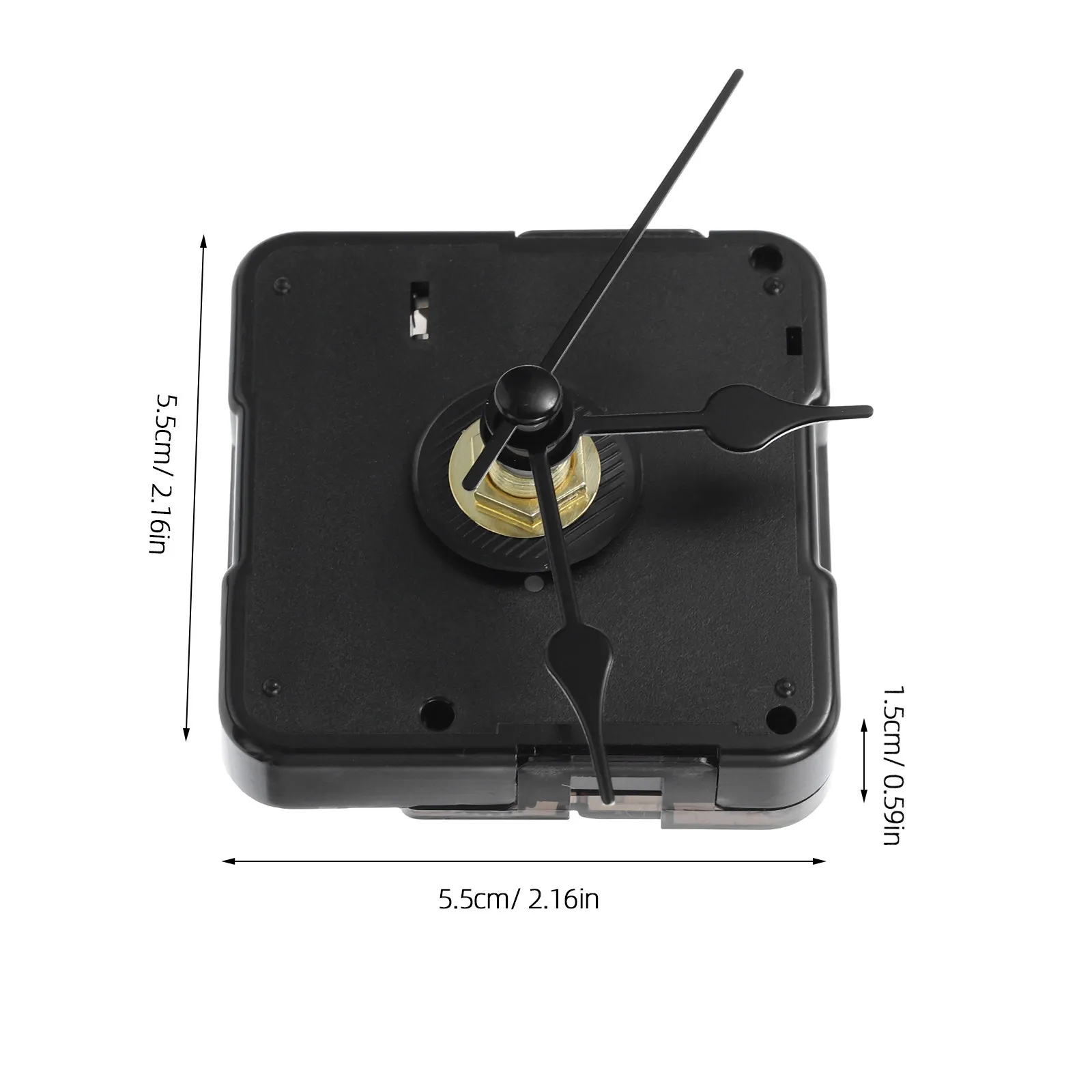 Small Clock Parts Battery Operated Kit Powered Works Digital Mechanism Replacement Movement Long Shaft