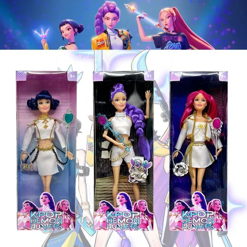 

Hot Sell With Delicate Texture Anime Figure 30CM KPop Demon Hunters Doll Toy Rumi Mira Zoey Birthday Surprise Gift For Girls,.;'