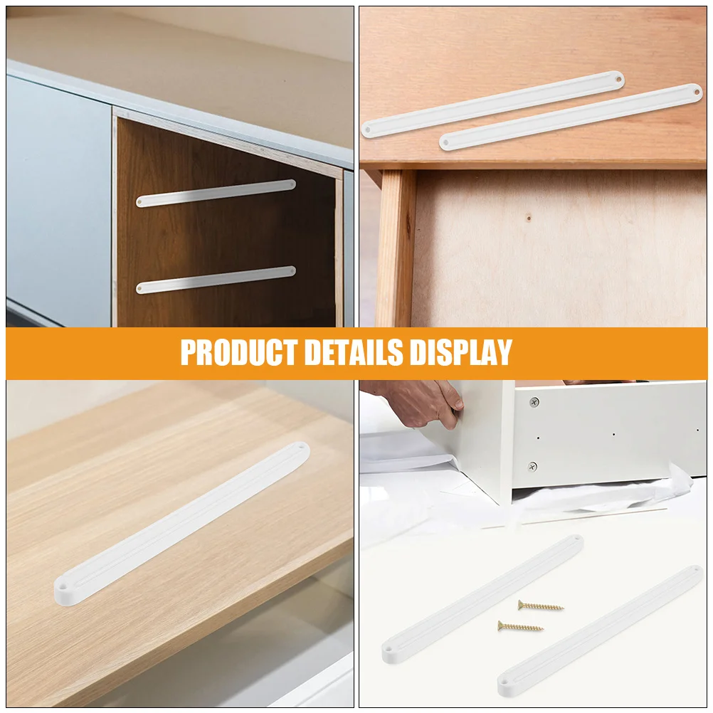 

8Pcs Drawer Slide Rails Wear Resistant Heavy Duty Smooth Sliding Guides for Dresser Drawers Replacement Dresser Drawer Slides