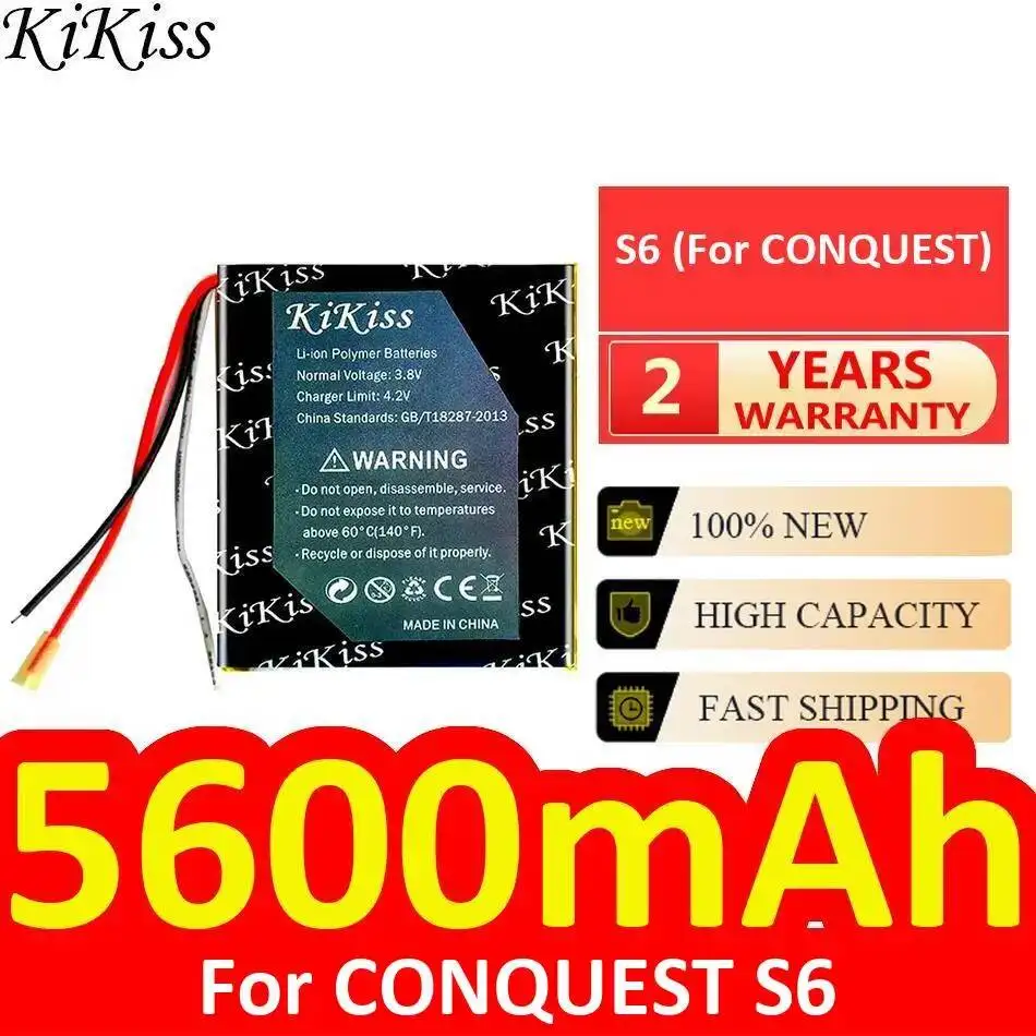 

Аккумулятор для мобильного телефона Conquest S6: надежная энергия, 5600 мАч