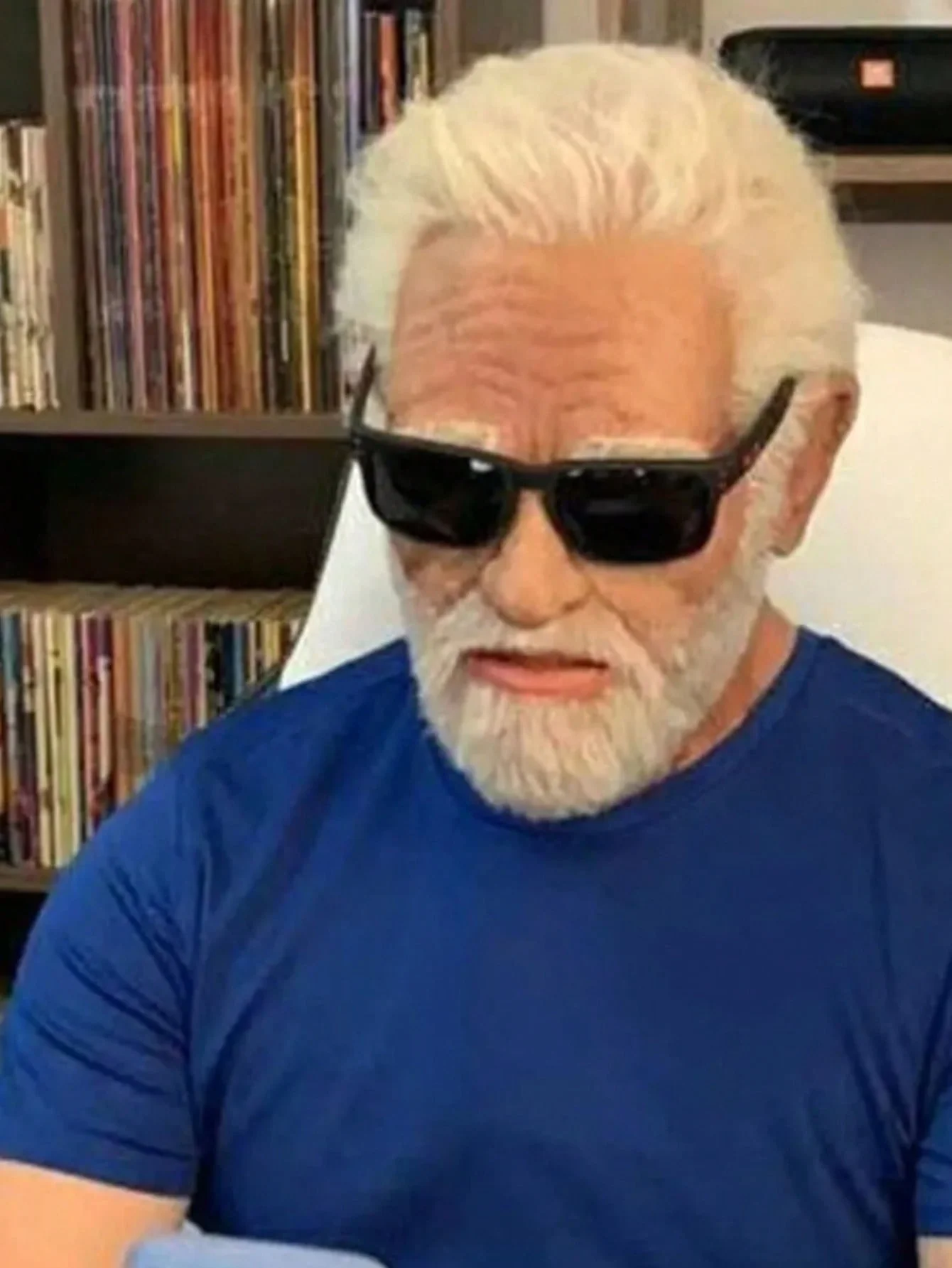 Halloween Oude Man Masker Realistische Wisselplanten Simulatie Volgelaatsmasker Rollenspel Schoolfeest Verzamelen Spel Hoofddeksel