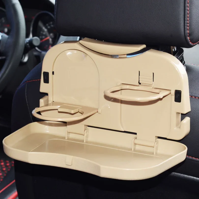 1Pc Folding Universal Car Bracket for Food Tray Drink Holder Auto Back Rear Seat Table Tray Phone Holder Car Storage Box