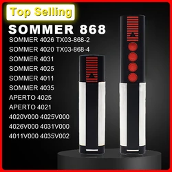 SOMMER 4020 4026 TX03 868-4 porta de garagem controle remoto 868 mhz código de rolamento 4 botões transmissor manual de alta qualidade novo 4011 4021 4025 4031 4035 APERTO 4021 4025